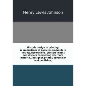  Historic design in printing; reproductions of book covers 