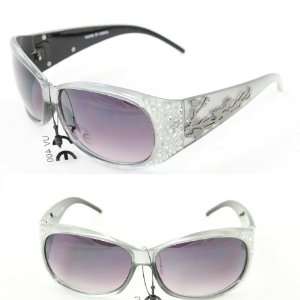   Sunglasses P2089 Luxury Silver Emphasis Purple Black Gradient Lens for