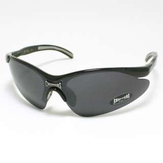 CHOPPERS Golf Sunglasses ALL SPORTS BLACK w/ GRAY  