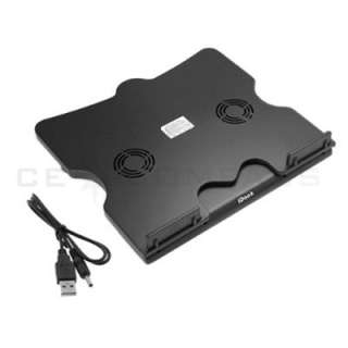Adjustable Laptop Stand Cooling Fan Pad w/ USB 2.0 Hub  