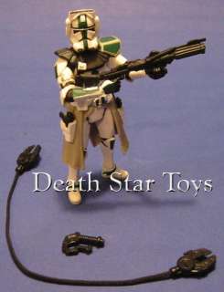 Star Wars ROTS 33 Clone Commander Green Variant Trooper  