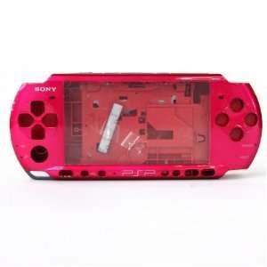  NEW PSP 3000 Full Housing Case Shell Faceplate Rose Red 