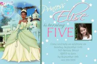 Princess Tiana and the Frog Birthday Invitations cards  