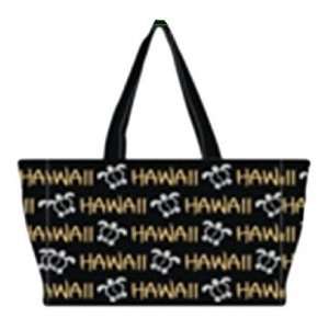  Hawaiian Tote Bag Robin Ruth Honu Black Gold Medium 