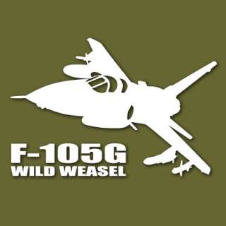 105G Wild Weasel Thunderchief Vinyl Sticker VAF105GWW  