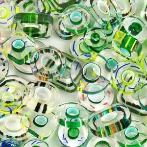  Gorgeous Greens Slicers Furnace Glass Beads: Arts, Crafts 
