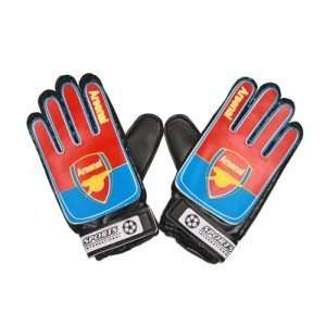  Arsena PU Leather Soccer Goalkeeper Glove in Red Color 