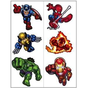  Marvel Super Hero Squad Tattoos (2) Party Supplies Toys & Games