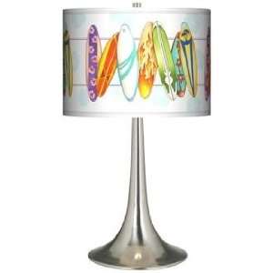  Surfboard Time Giclee Trumpet Table Lamp