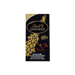 Lindt Swiss Chocolate, Lindor Truffles 60% Extra Dark Chocolate Bar 