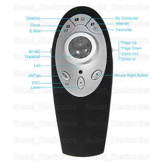 Wireless Remote Presenter+Trackball Mouse+Laser Pointer  