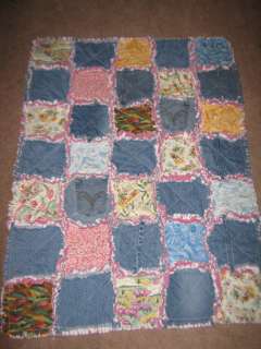 Wizard of Oz fabric rag quilt room decor bedding OOP handmade One of a 
