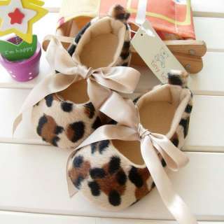 Leopard Print Baby Soft Sole Shoes Trainers 0 6 6 12M  
