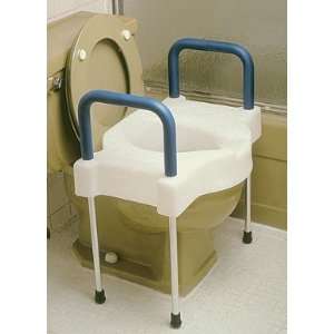  Elevated Toilet Seat with Safety Bars Health & Personal 