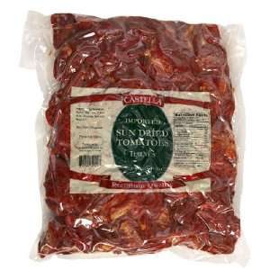 Castella, Sun Dried Tomatoes, 5 Pound Vacuum Pack Bag  