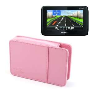  Stylish Pink PU Leather Slip Case For TomTom LIVE 1000, Via 