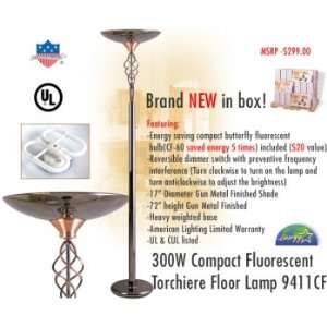American Lighting 9411CF 300W Compact Fluorescent Torchiere Floor Lamp