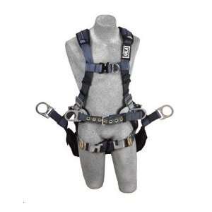   ExoFit XP Tower Climbing Vest Style Full Body Harness, Gray, Medium