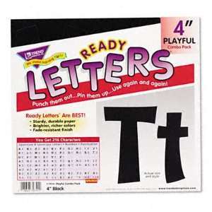  4 Uppercase/Lowercase Playful Ready Letters Combo Pack 