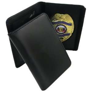   Law Enforcement Oblong Badge Holder Wallet Case