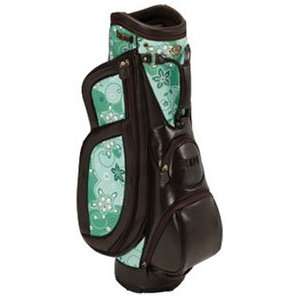  Burton Golf Ladies Milano Cart Bags   Dk BrownGreen Print 